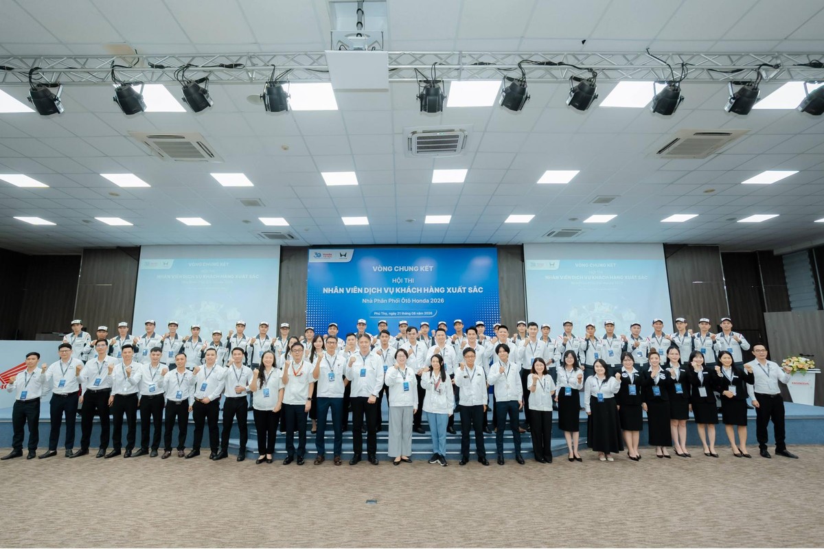 Vòng chung kết Hội thi Nhân viên dịch vụ khách hàng xuất sắc Nhà Phân phối Honda Ôtô 2026 tại Phú Thọ